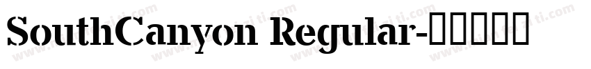 SouthCanyon Regular字体转换